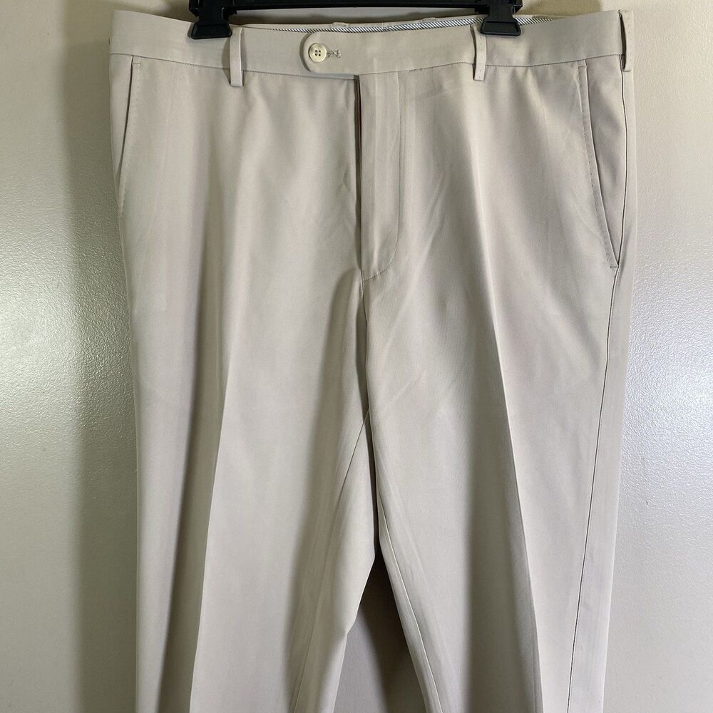 Peter Millar Crown Sport Men Beige Khaki Performance Golf Pants 36x30 MF16EB78FB - Picture 2 of 16